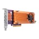QNAP QM2-4P-284 Quad M.2 2280 PCIe NVMe SSD expansion card