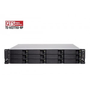 QNAP TS-h1277XU-RP-3700X-32G 12-bay Rackmount NAS with AMD Ryzen 7 Processor