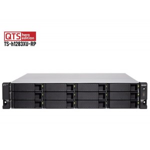 QNAP TS-h1283XU-RP-E2236-128G 12-bay Rackmount NAS with Intel Xeon E Processor