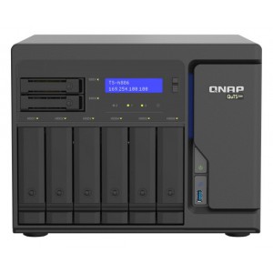 QNAP TS-h886-D1622-16G 8-bay QuTS hero NAS with Intel Xeon D Processor