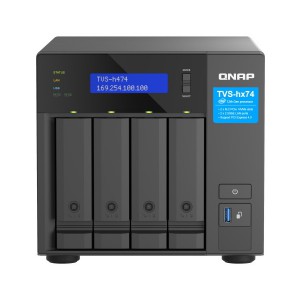 QNAP TVS-h474-i3-8G Intel Core i3 ZFS-based 4-Bay NAS