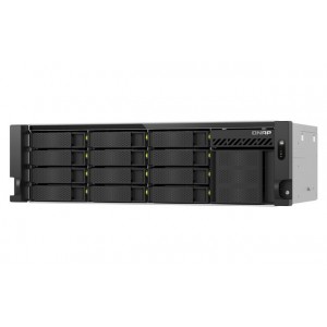 QNAP TS-h1655XeU-RP-8G 16-Bay short-depth Rackmount NAS with Intel Atom C5125 Processor