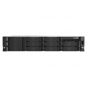 QNAP TS-h1065eU-RP-8G 10-Bay short-depth Rackmount NAS with Intel 4-core Processor